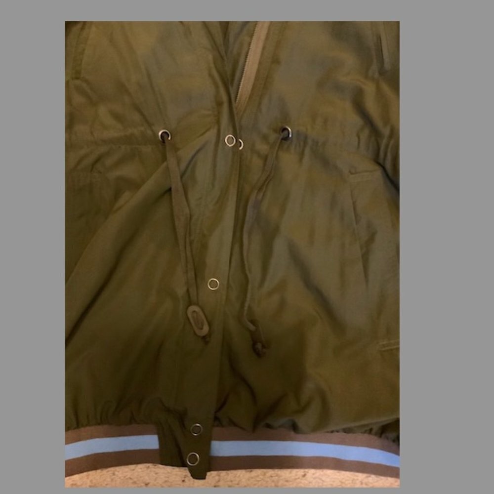 LAST CALL: Free People Varsity-Style Cargo Jacket Size M - Picture 6 of 7